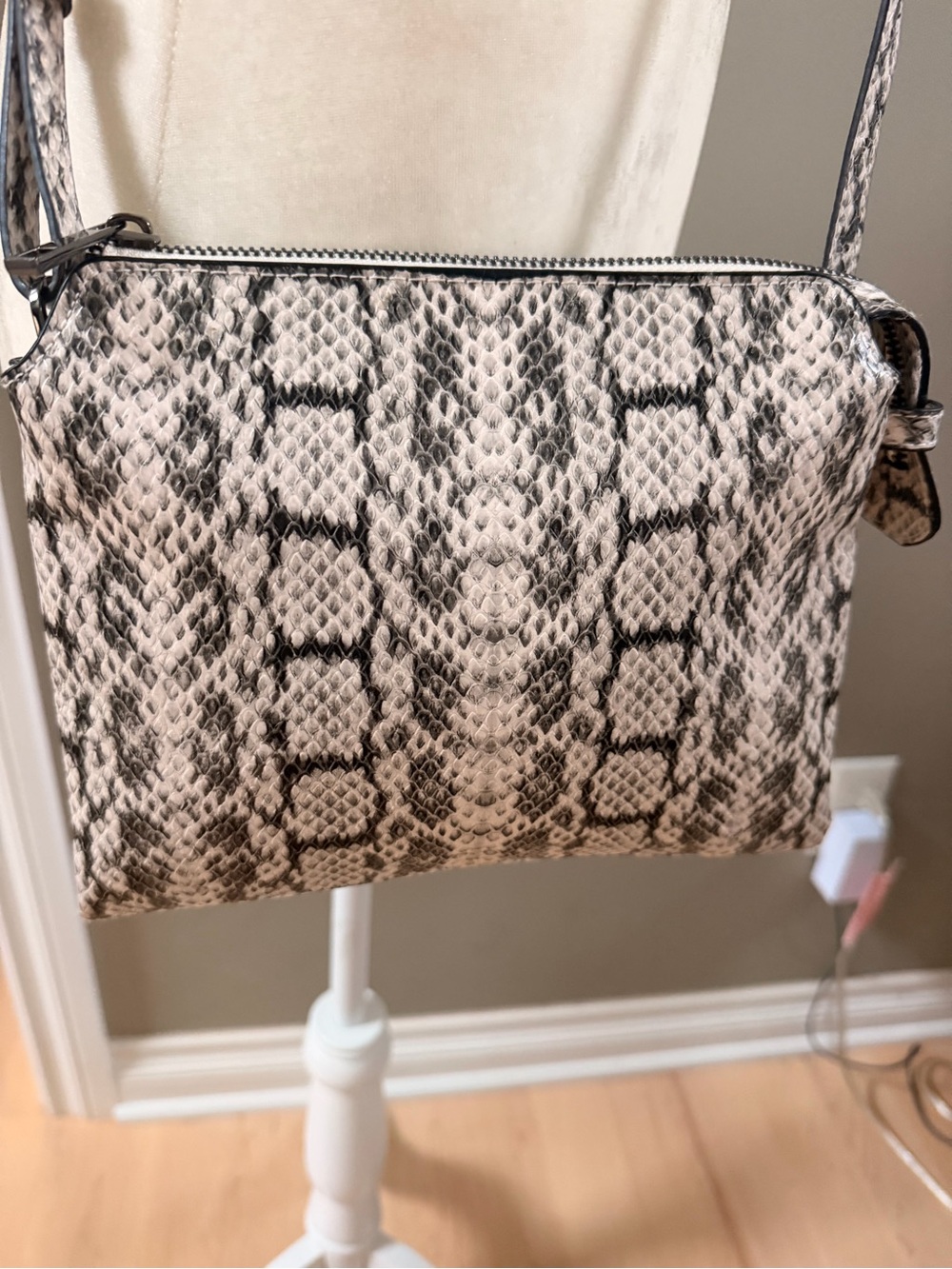 NWOT A New Day Snakeskin Crossbody Bag - Back & Neutral